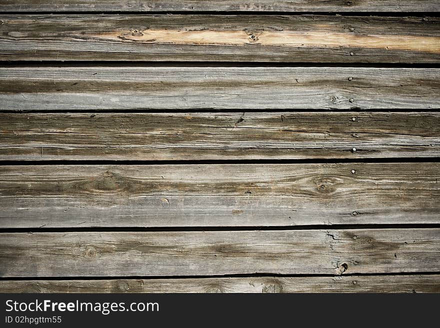 Old wooden planks texture, close up