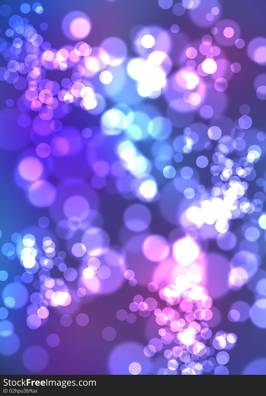 Abstract illustration of light bubbles