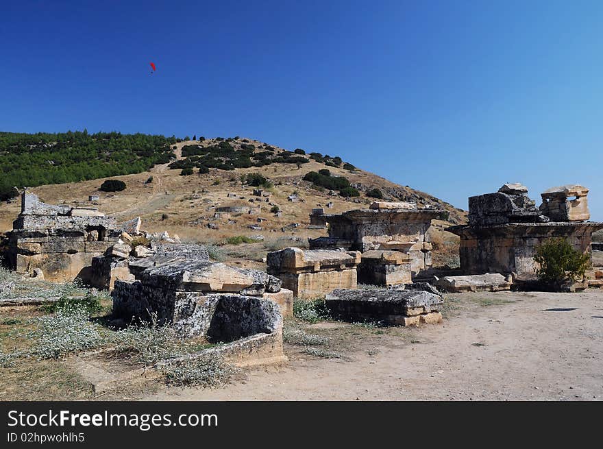 View of Ruins of Ancient Hierapolis