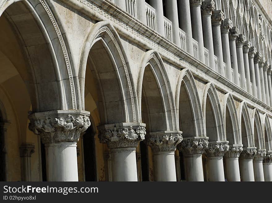 A view of dodge palas on marks square. A view of dodge palas on marks square