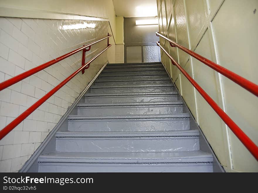 Stairway In School