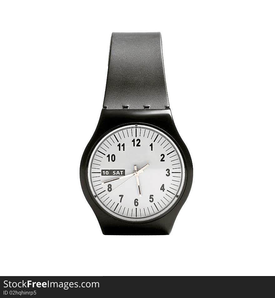 Black fashion stylish wristwatch