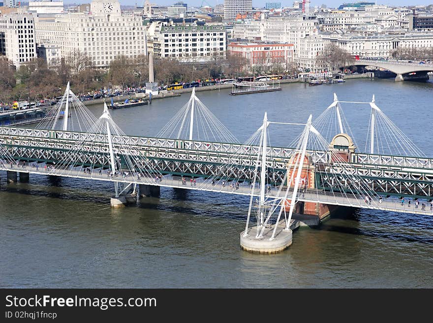 The Golden Jubilee Bridge at London