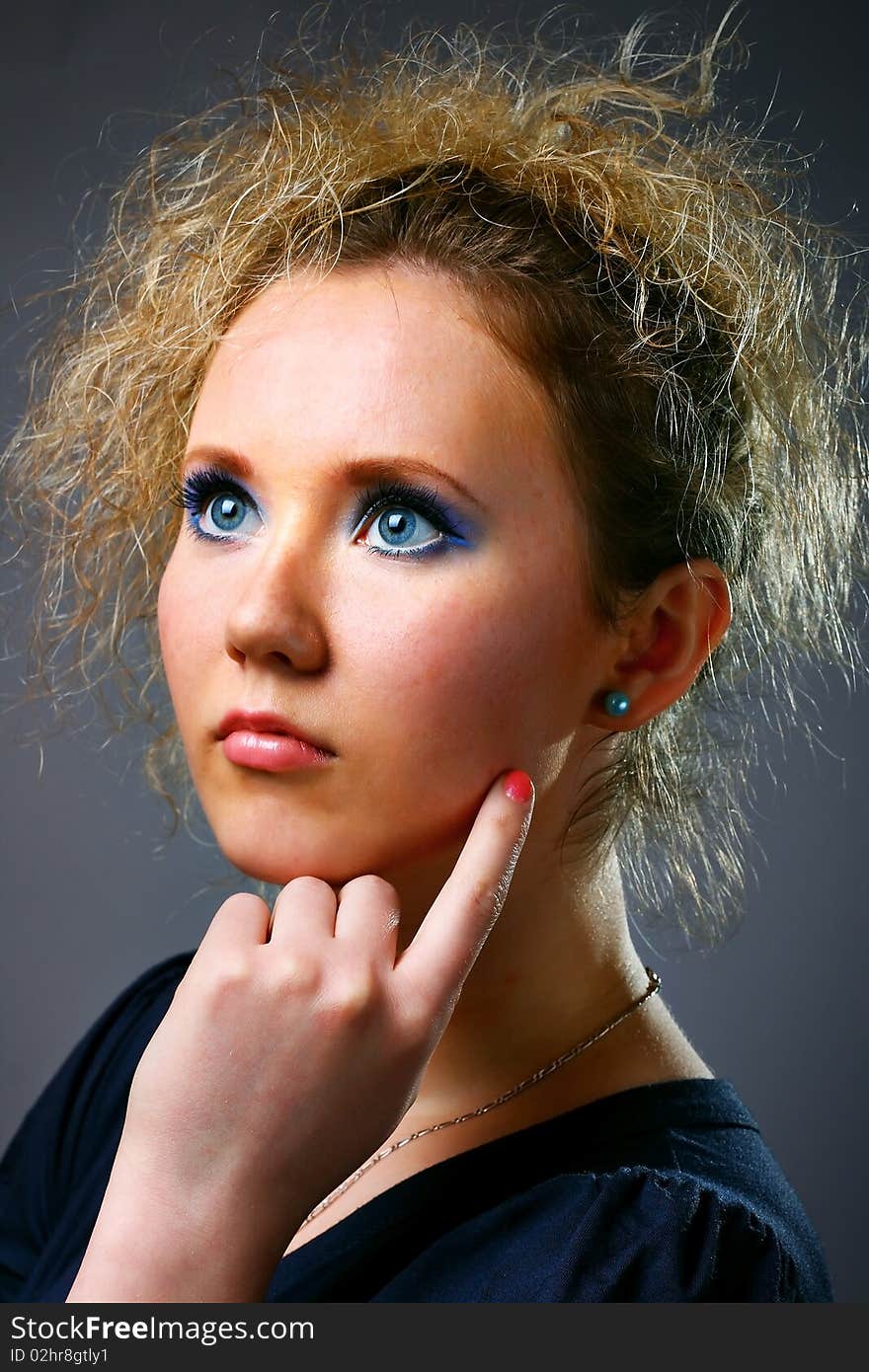 Beautiful woman shot in studio