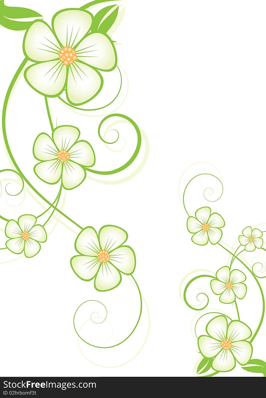 abstract floral background with place for your text