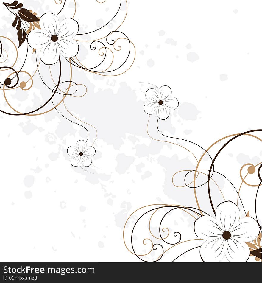 abstract floral background with place for your text