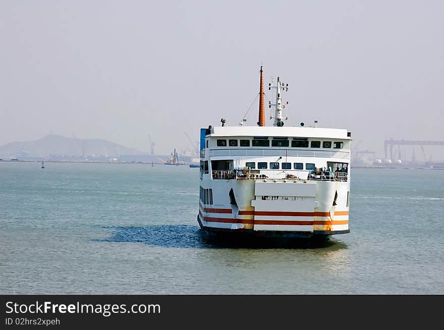 Ferry boat in Qingdao China. Ferry boat in Qingdao China