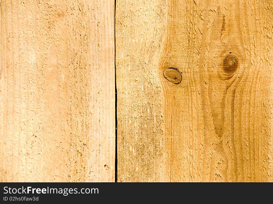 Image of wooden boards are yellow with a pronounced texture suitable for background. Image of wooden boards are yellow with a pronounced texture suitable for background