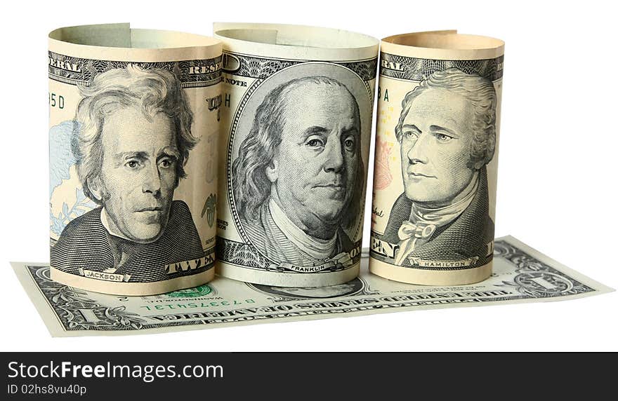 The dollar banknotes