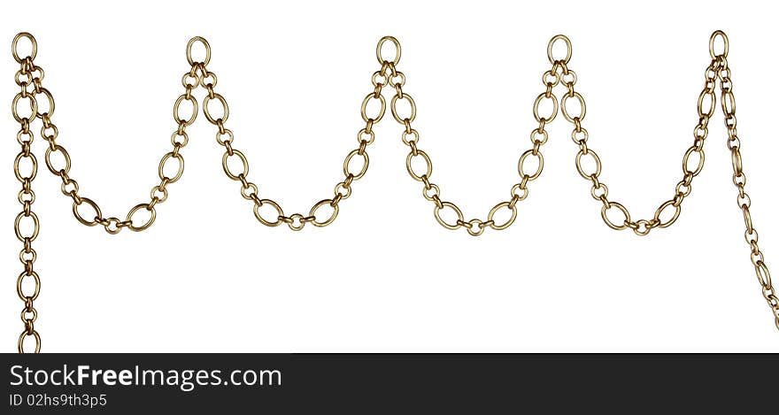 Chain on a white background