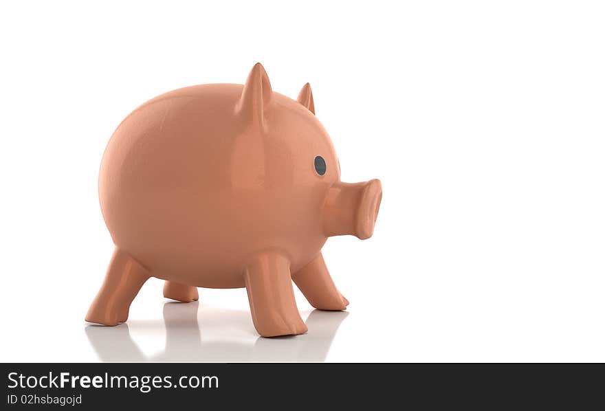 Porcelain piggy bank for money