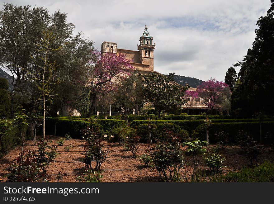 View Valdemossie monastery in Mallorca