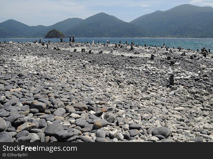 Stone beach