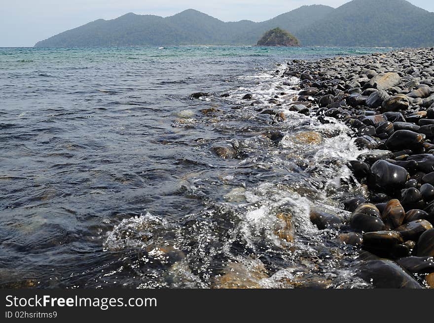 Stone beach