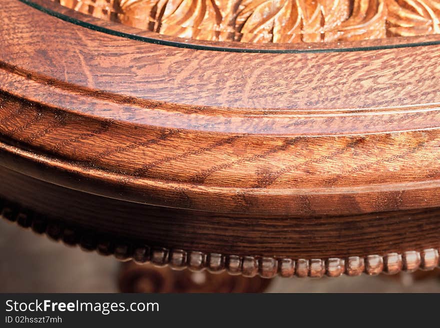 Carved table of handwork