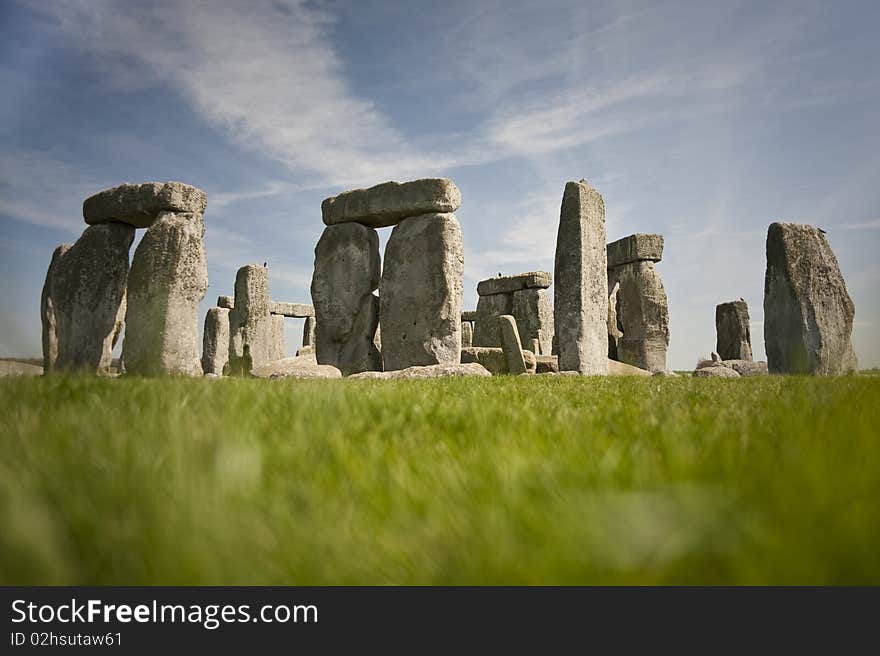 Stonehenge on a sunny day