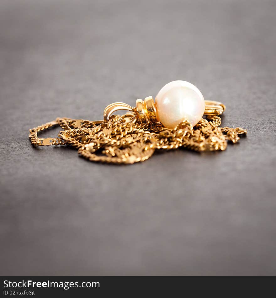 Golden pendant