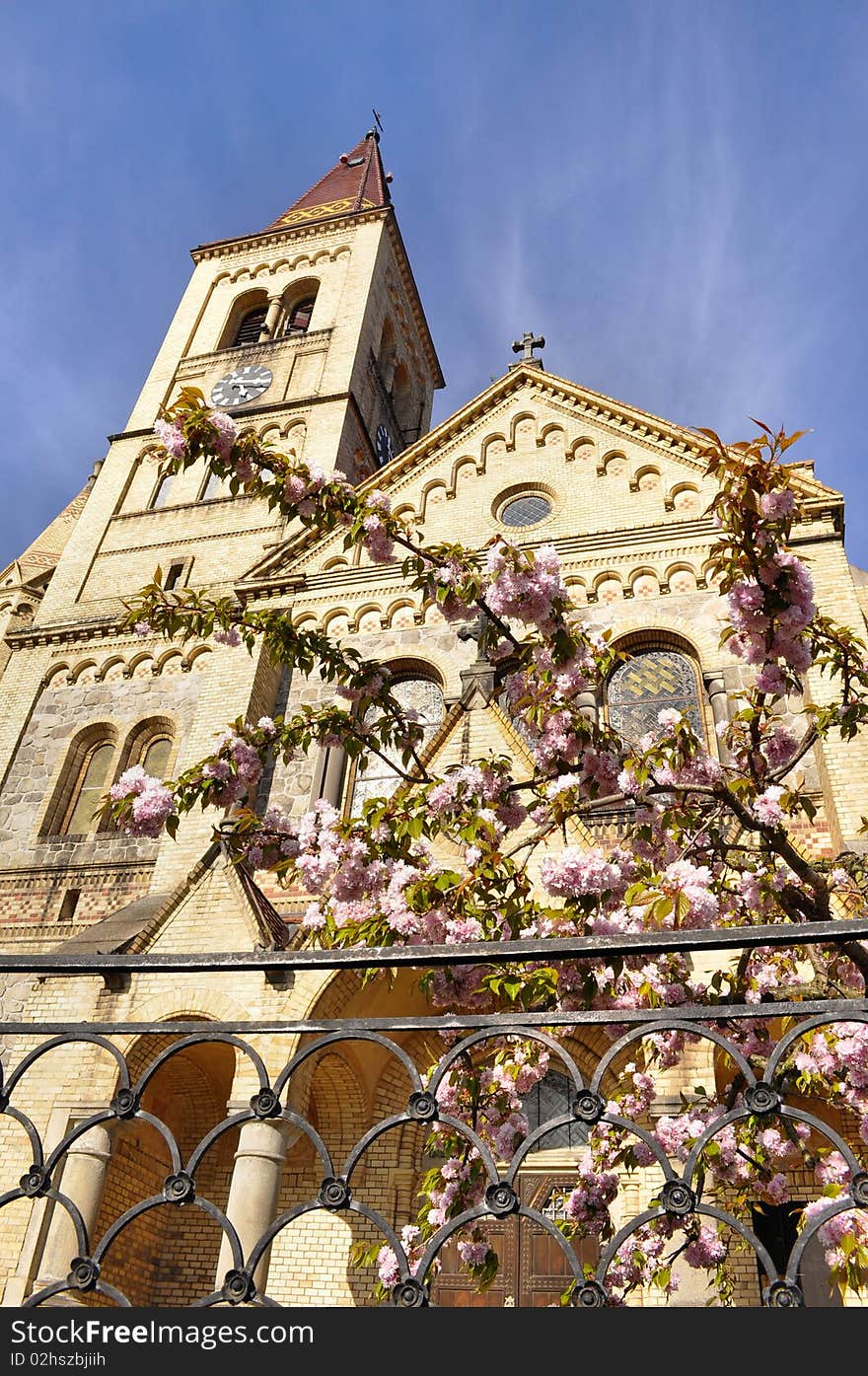 Nice village church in czech republic. Nice village church in czech republic