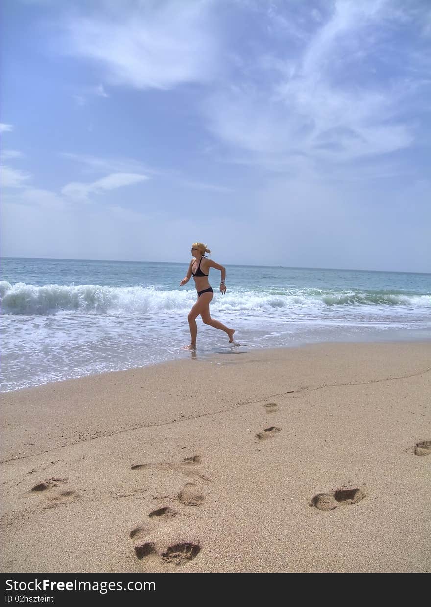 Girl and sea