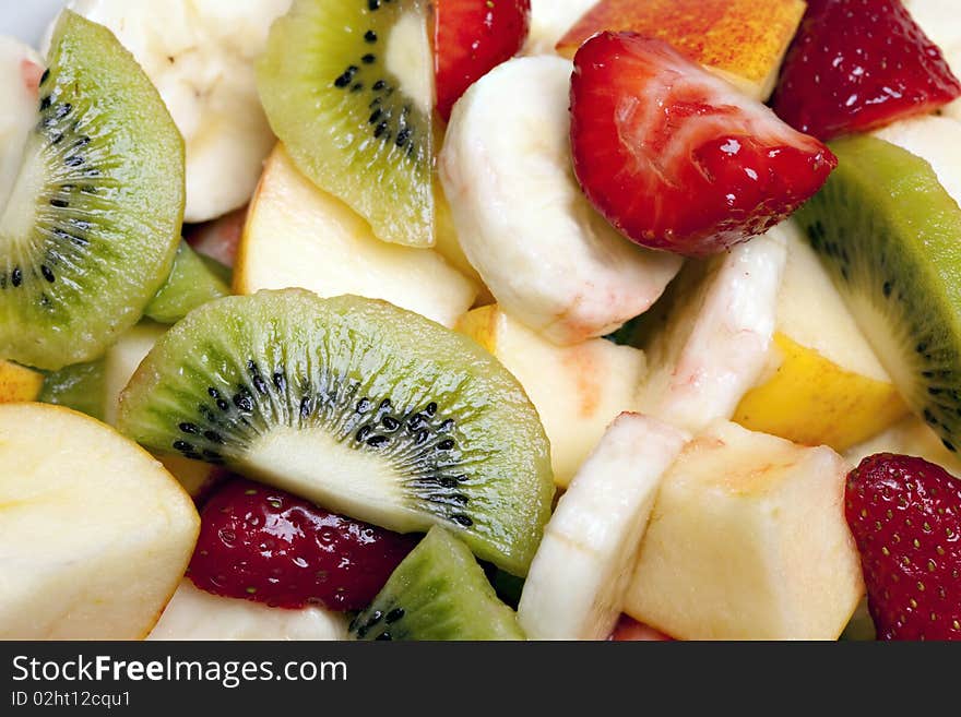 Delicious fresh food, fruit salad. Delicious fresh food, fruit salad