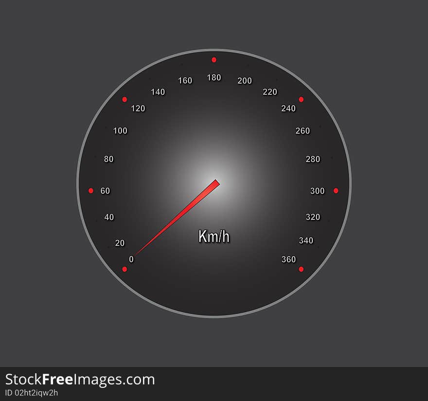 Grey automobile speedometer.
measure instrument.