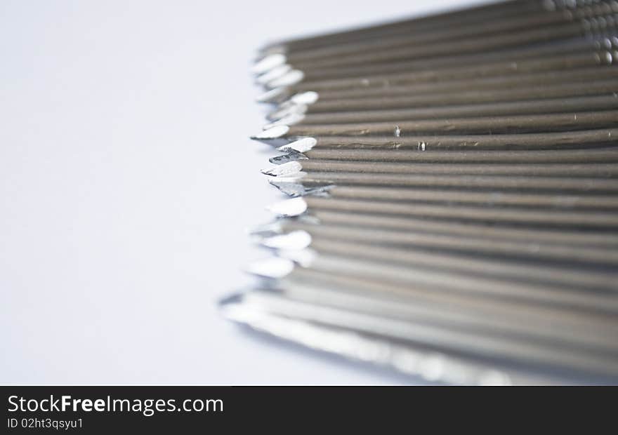 Close-up photo of nails spikes