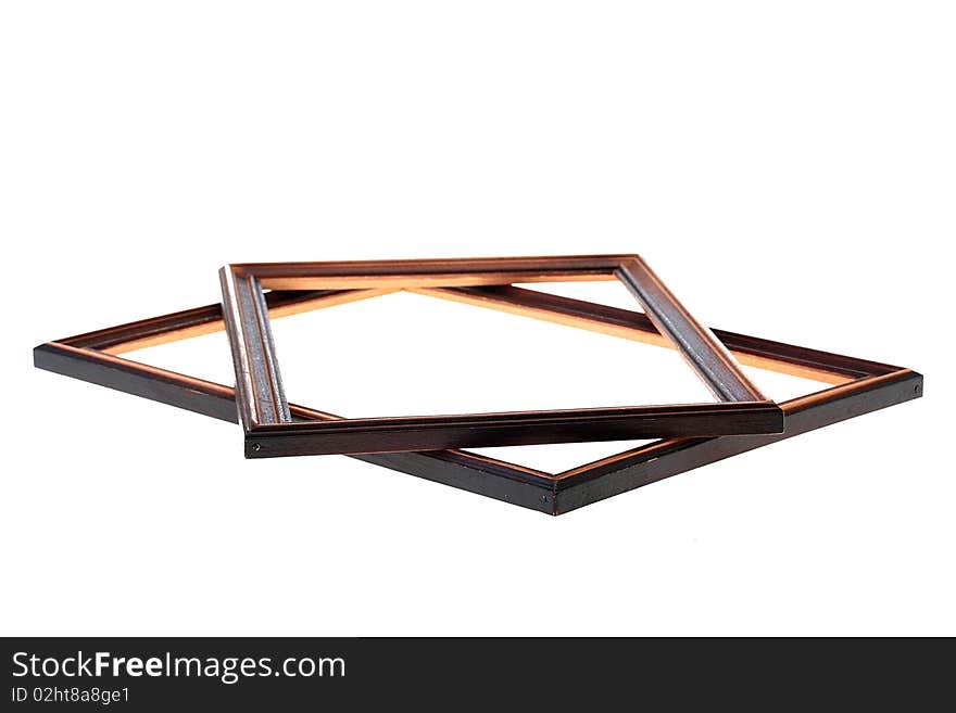 Frames for a picture or a photo on a white background.