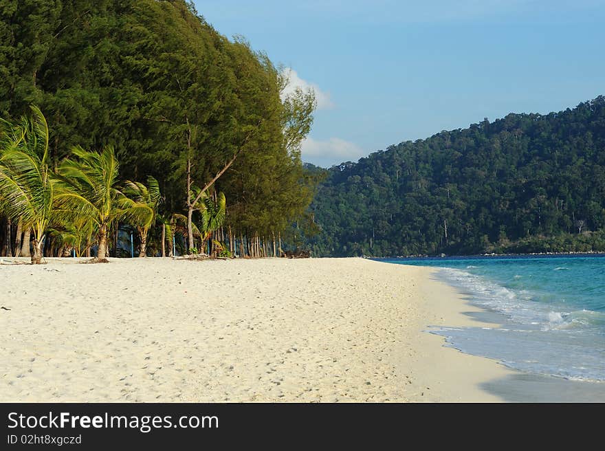 Beautiful beach and sea in Thailand