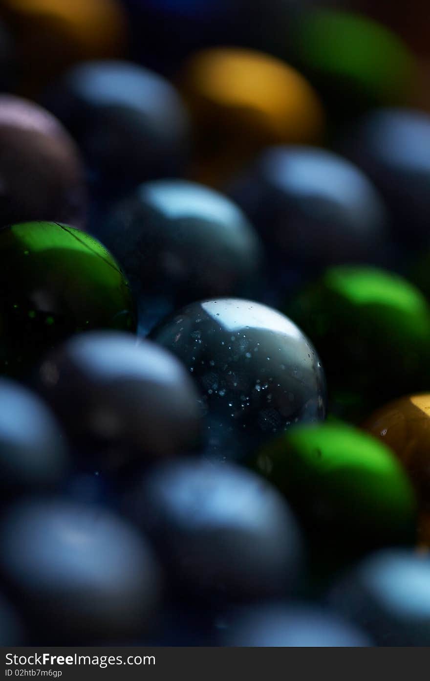 Abstract background from glass colour spheres