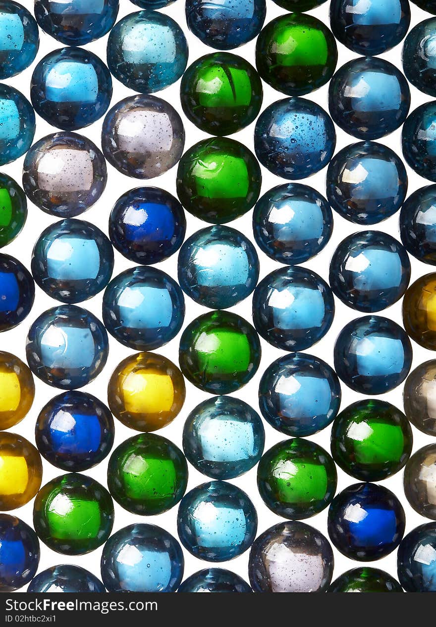 Abstract background from glass colour spheres