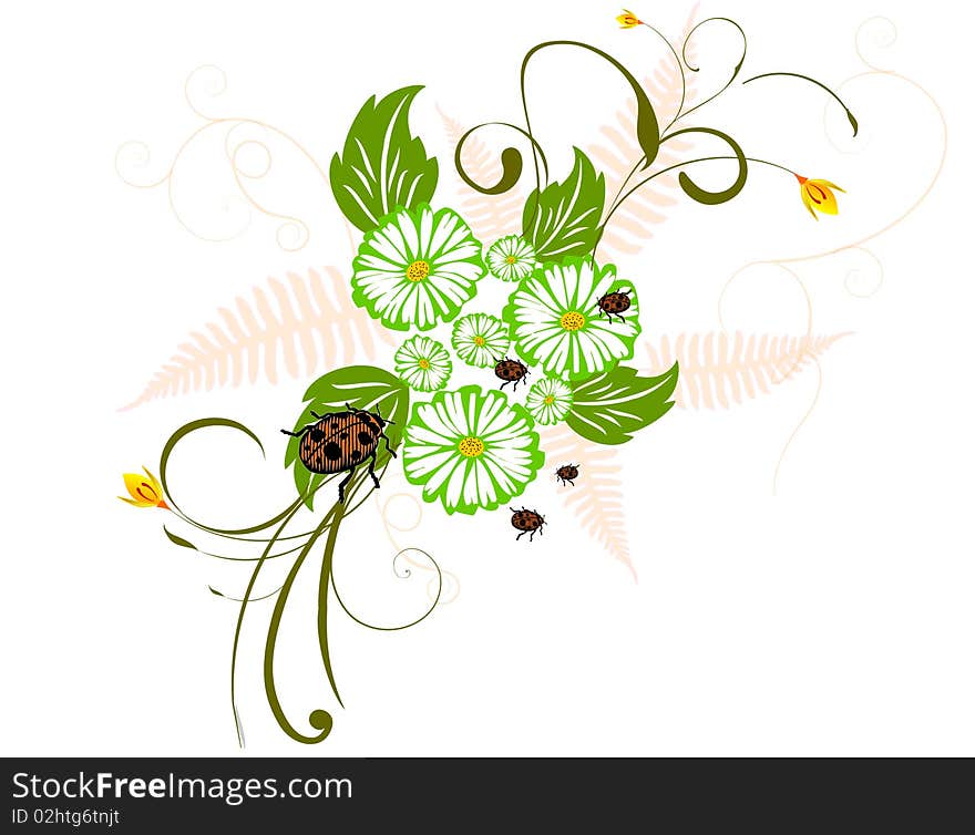 Abstract Floral Background