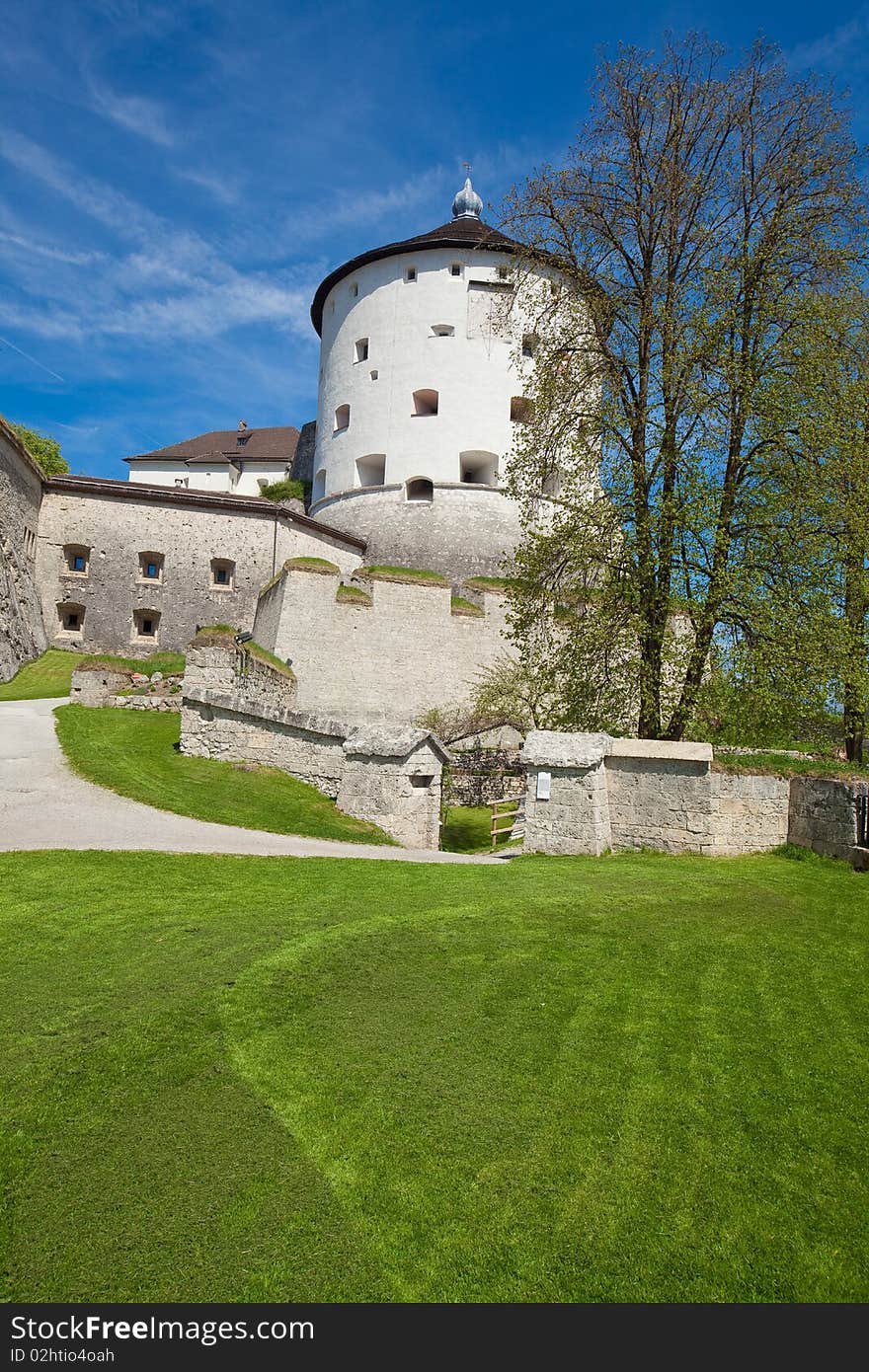 Nearly Spring in a Garden of the Fortress of Kufstein