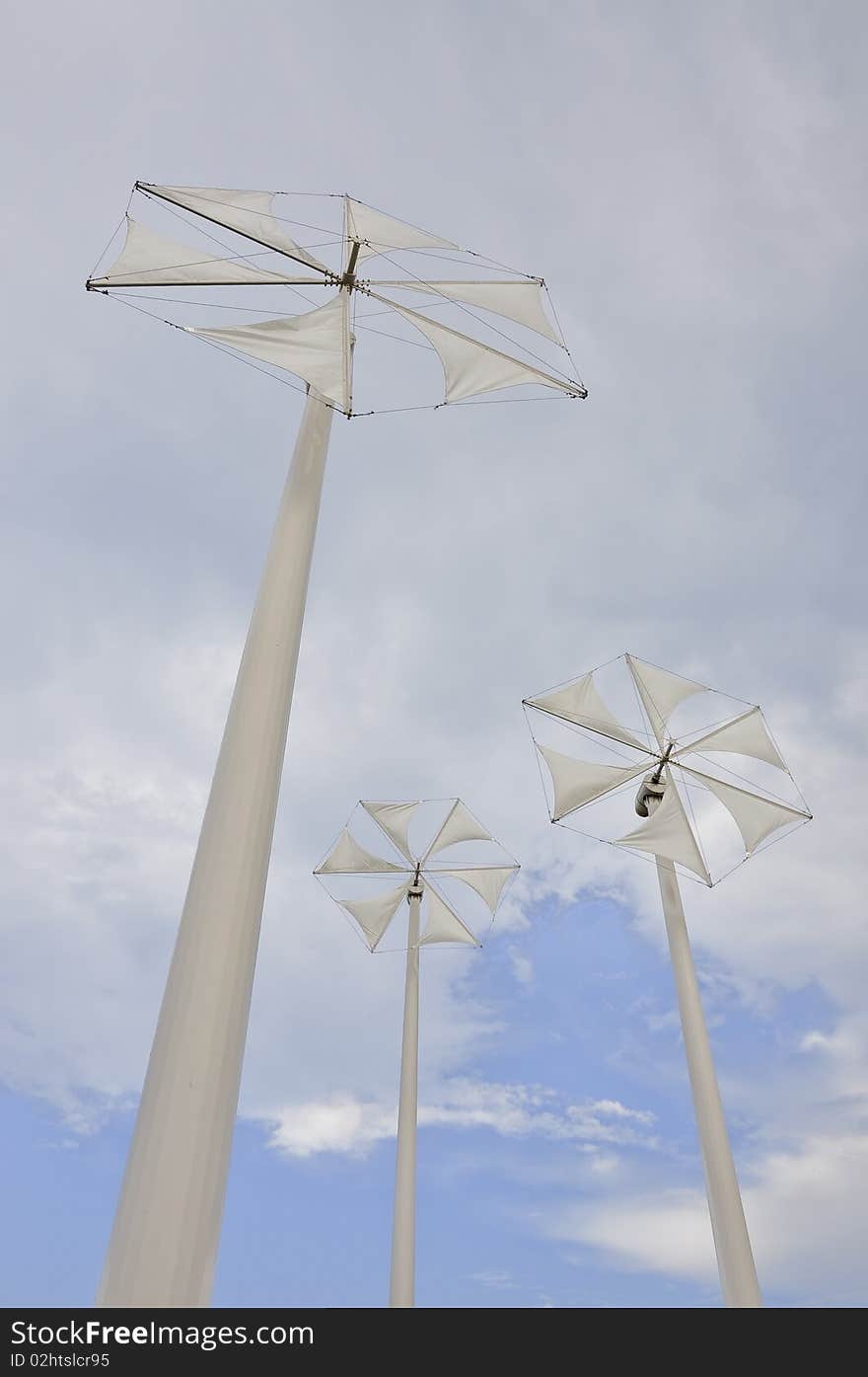 This picture is wind mill on the hill in Thailand