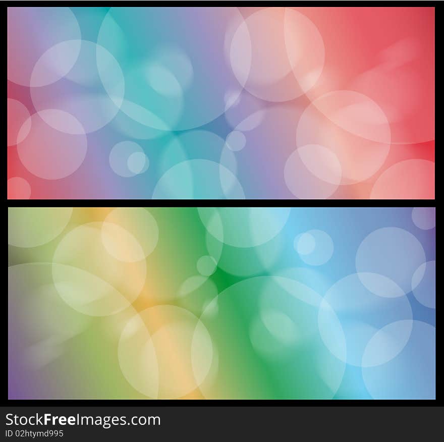 Defocused lights background. Vector Illustration. EPS10