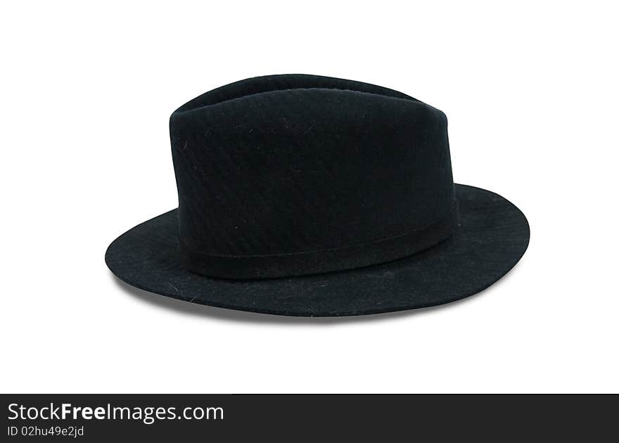 Black fedora hat