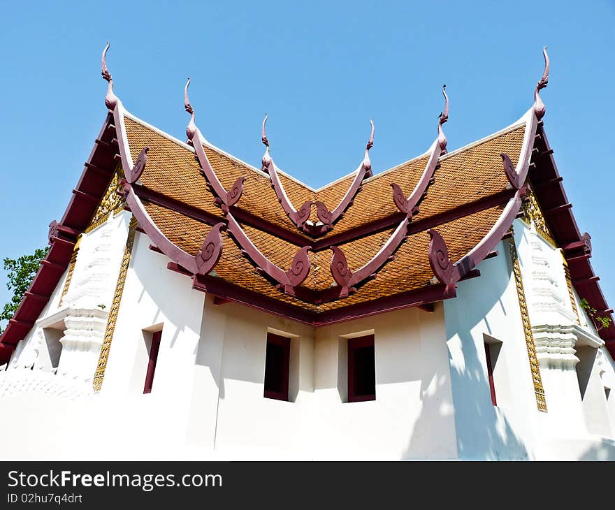 The royay palace in ancient siam of Thailand