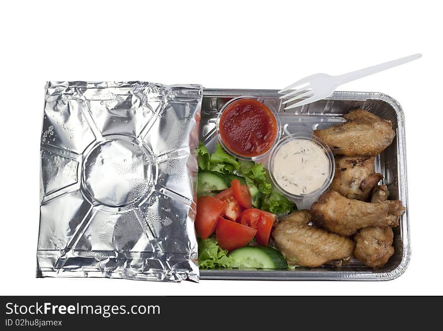 Set Of Takeaway Food