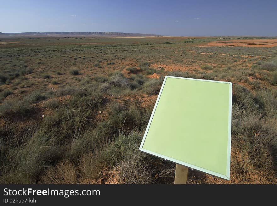 Green signal in an arid landscape