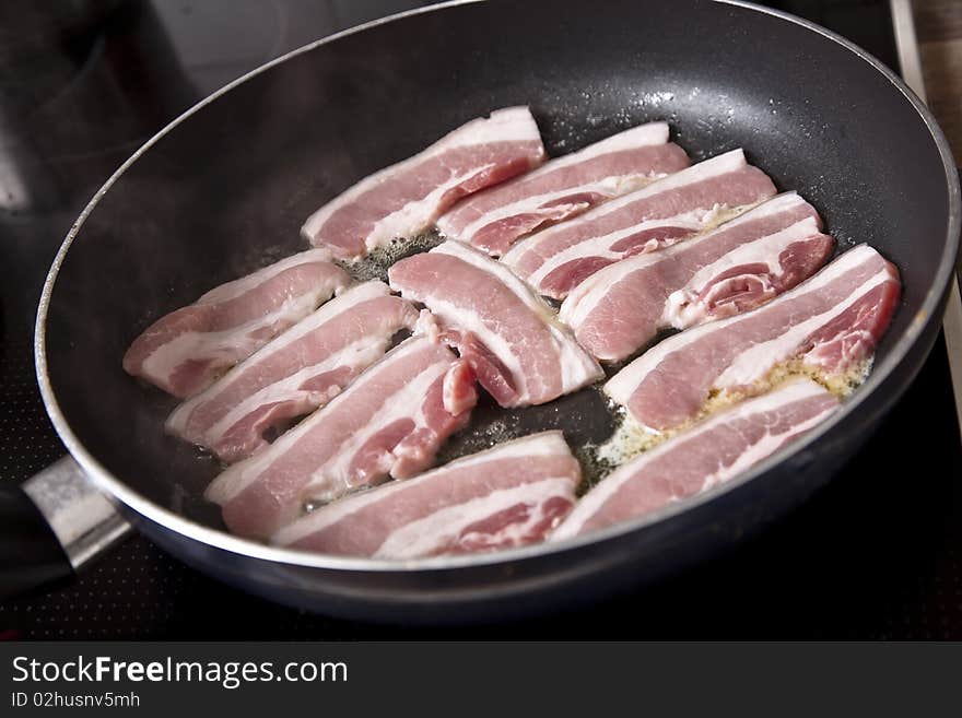 Frying Pork