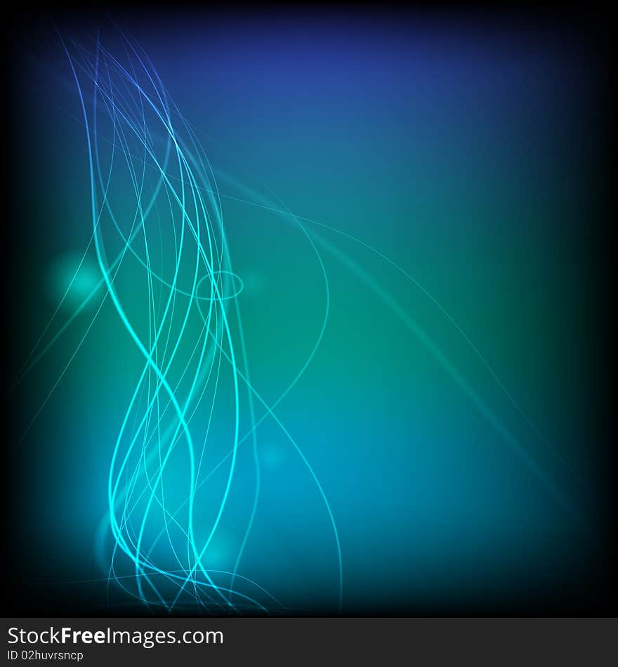 Futuristic background with glowing lines