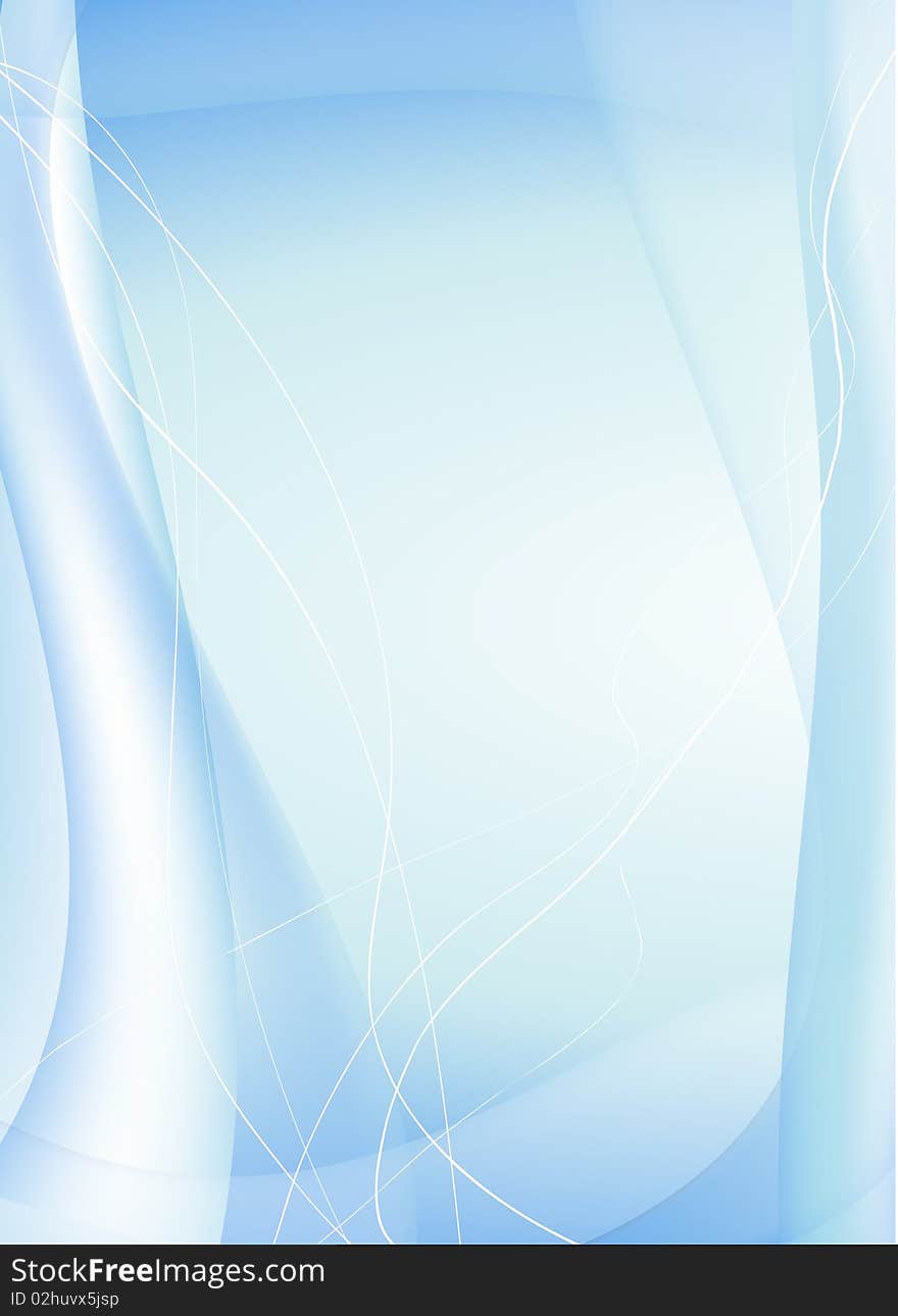 Abstract background with transparent waves. Abstract background with transparent waves