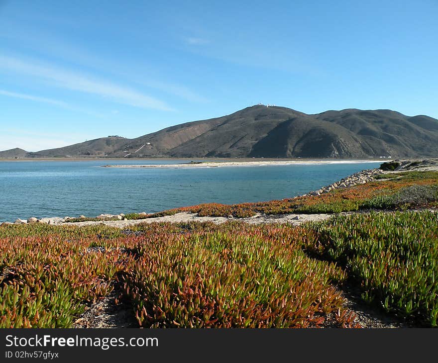 Coastline and mountains near Point Mugu in southern California. Coastline and mountains near Point Mugu in southern California