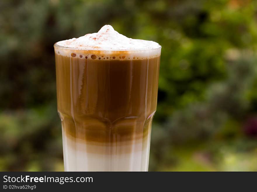 Latte Macchiato With Frothy Milk