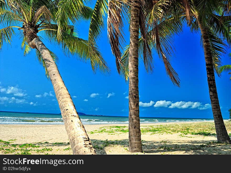 Sanya, Hainan, China's tropical beach scenery