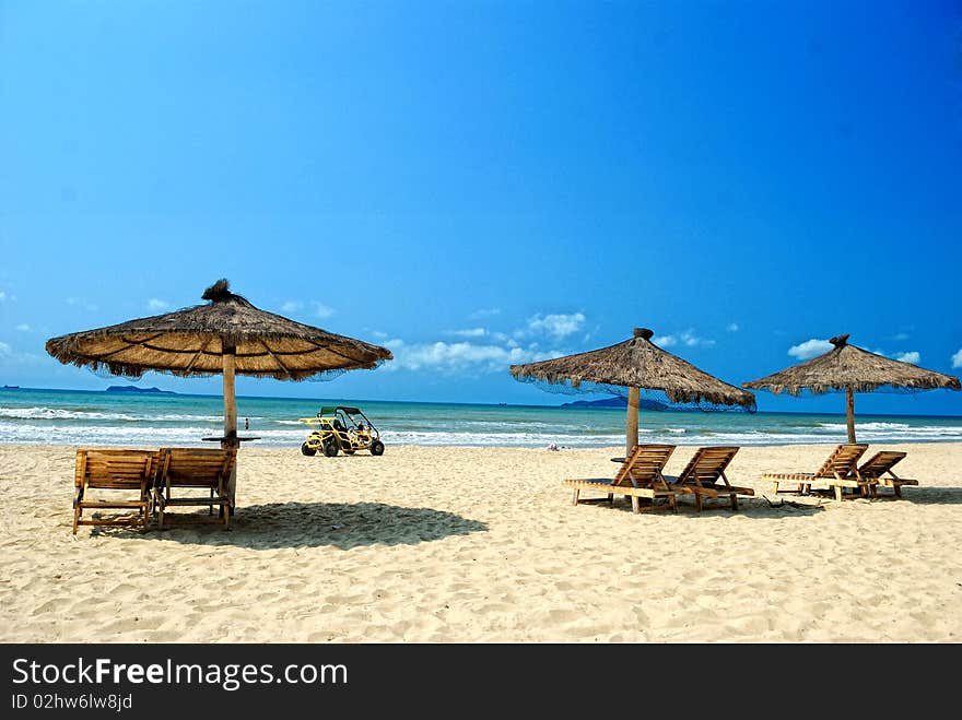 Sanya, Hainan, China's tropical beach scenery