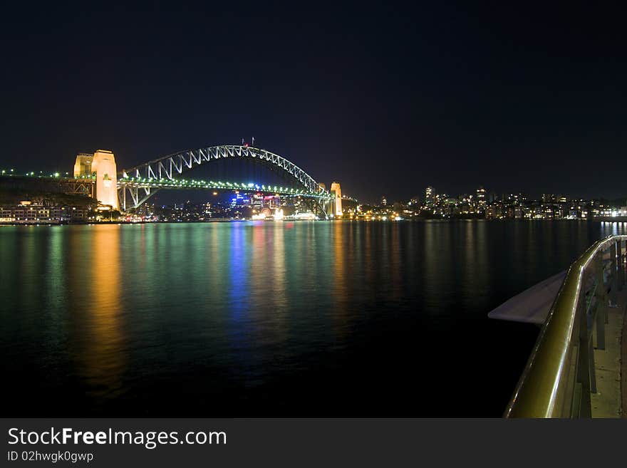 Sydney Harbour Bridge at Night. Sydney Harbour Bridge at Night