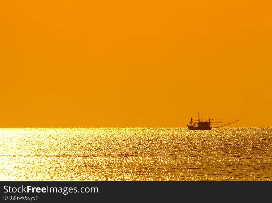 Sunset at Koh Mak  Beach at Thailand. Sunset at Koh Mak  Beach at Thailand