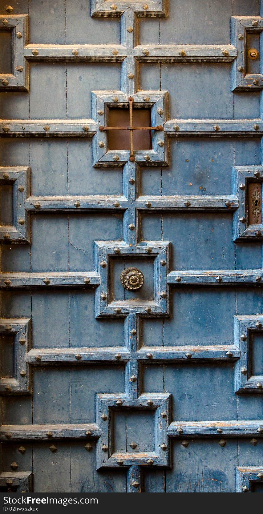 Old wood door close up