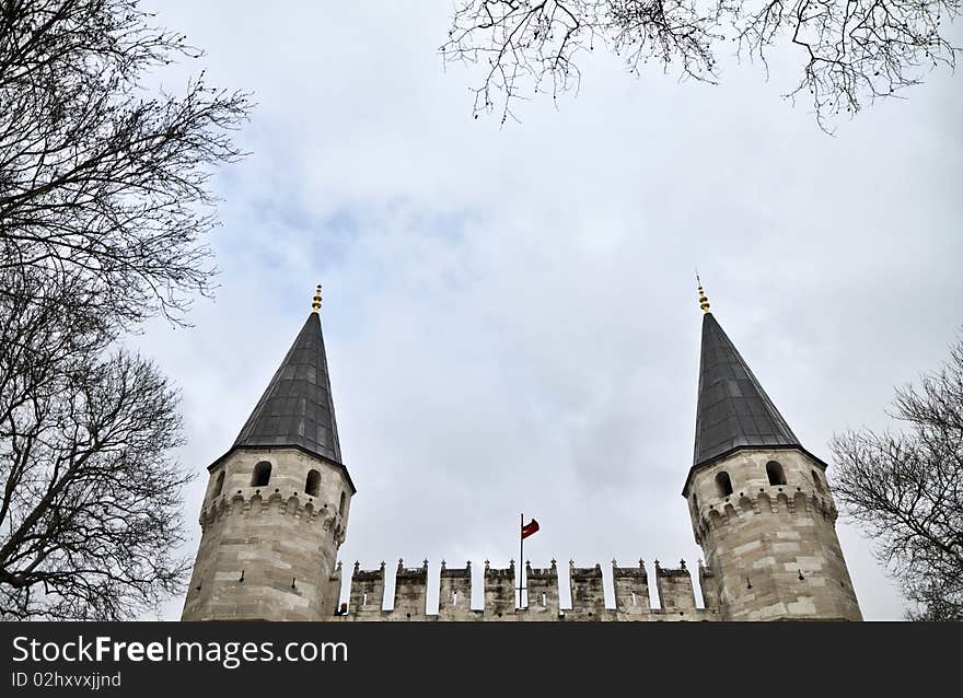 Turkey, Istanbul, Topkapi Palace, the external towers