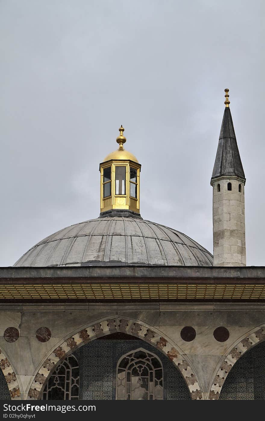 Turkey, Istanbul, Topkapi Palace, roof decorations